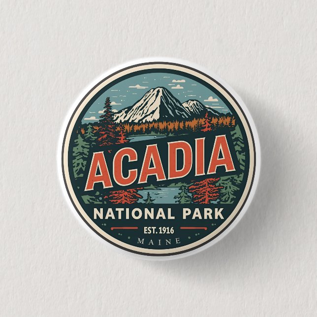 Vintage Acadia National park presentidéer från nat Knapp (Framsida)