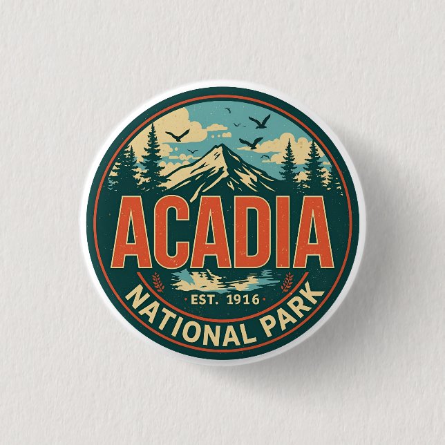 Vintage Acadia National park presentidéer från nat Knapp (Framsida)