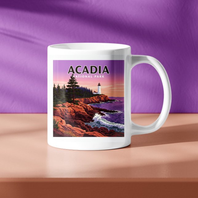 Vintage Acadia nationalpark Kaffemugg (Skapare uppladdad)