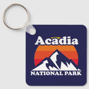Vintage Acadia nationalpark Nyckelring