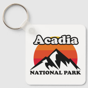 Vintage Acadia nationalpark Nyckelring