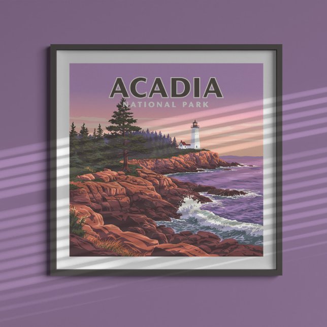 Vintage Acadia nationalpark Poster (Skapare uppladdad)