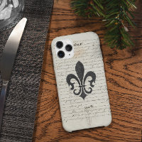 Vintage Accors Fransk Ephemera Fleur De Lis