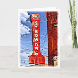 Vintage Ace Hardware Sign Greeting Card Tack Kort