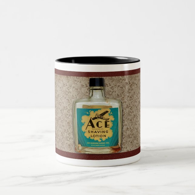VINTAGE ACE SHAVING LOTION FLASKA MUGG (Center)