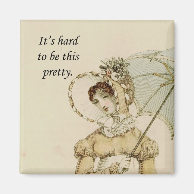 Vintage Ackermann Woman Söt Magnet (Framsidan)