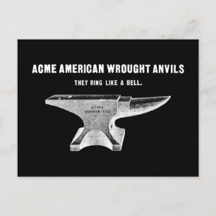 Vintage Acme Anvils Vykort