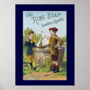 Vintage Acme Soap Ad Household Poster utskrift