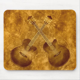 Vintage Acoustic Guitars Mousepad Musmatta
