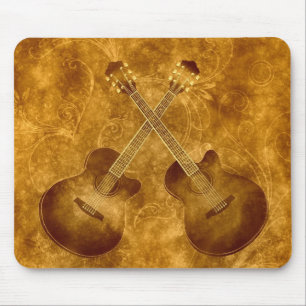 Vintage Acoustic Guitars Mousepad Musmatta