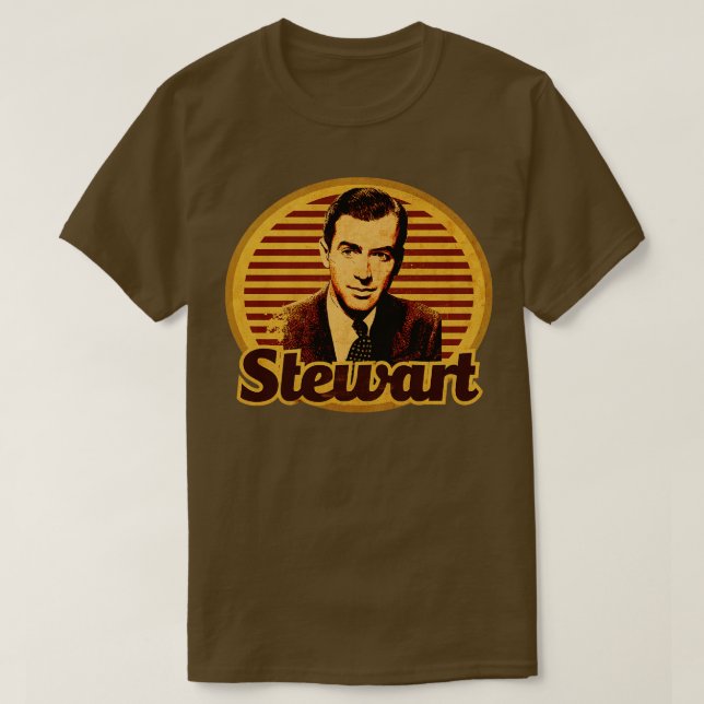 Vintage Actor Stewart T Shirt (Design framsida)