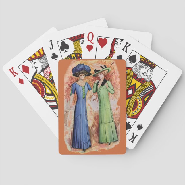 Vintage-adresser Casinokort (Baksidan)