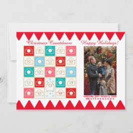 Vintage Advent Calendar - julfoto Julkort