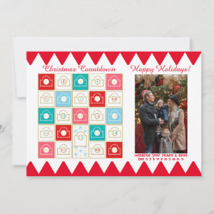 Vintage Advent Calendar - julfoto Julkort