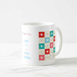 Vintage Advent Calendar Personalize Coffee Mugg
