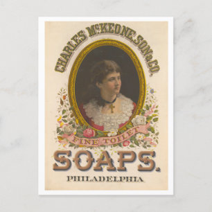 Vintage Advertisement McKeone Bra Toilet Soaps Vykort