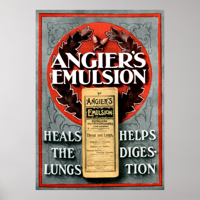 Vintage Advertising Angiers Emulsion Poster (Framsidan)