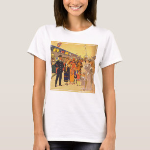 Vintage Advertising Poster för Londons tunnelbana T Shirt