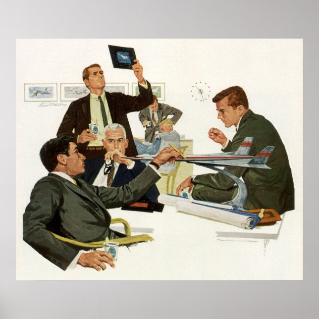 Vintage affärer, möte för flygbolagsledare poster (Framsidan)