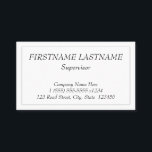 Vintage, Affärskort för Professionell Visitkort<br><div class="desc">Den här vintagen och det klassiska stil-affärskortet har en namn,  ett yrke och en kontaktinformation som kan vara personlig. Den har också en enkelriktad gräns. Affärskort som dessa kan användas av en professionell som t.ex. en advokat,  en chef eller en företagsledare.</div>