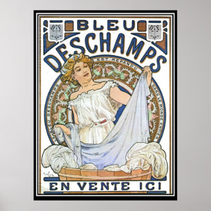 Vintage affisch Alphonse Mucha Ad