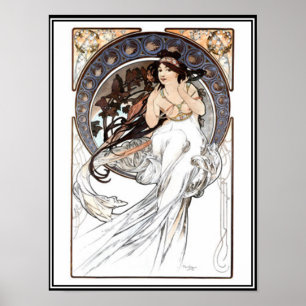 Vintage affisch Alphonse Mucha Ad