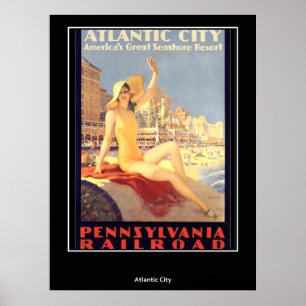 Vintage affisch Atlantic City