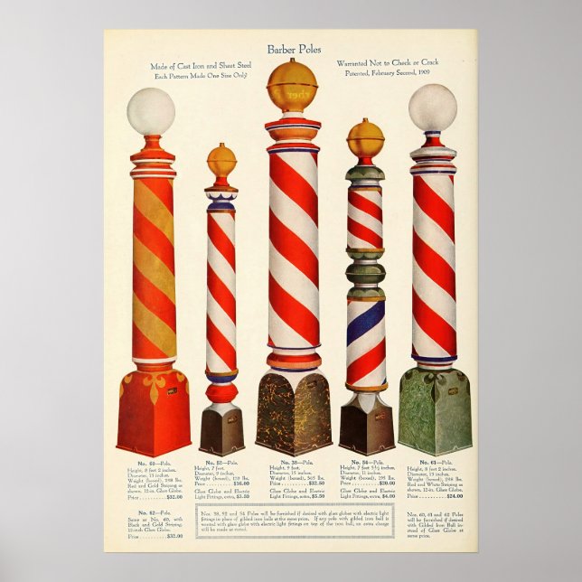 Vintage Affisch Barberstolpe Katalog (Framsidan)