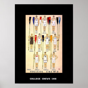 Vintage Affisch Crews 1908