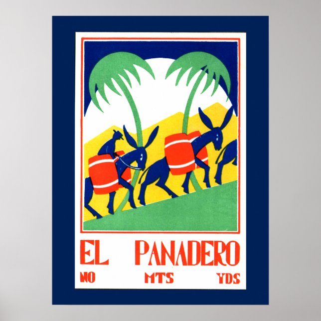 Vintage affisch - El Panadero (Framsidan)