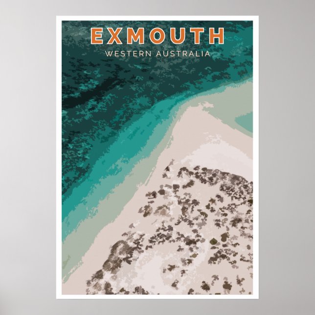 Vintage affisch - Exmouth, Westerna Australien (Framsidan)
