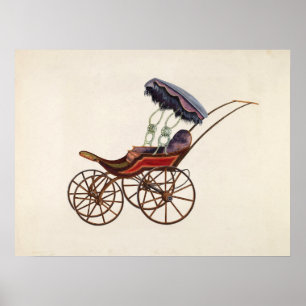 Vintage Affisch för Barnvagn