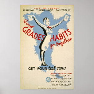 Vintage affisch för braklassvana