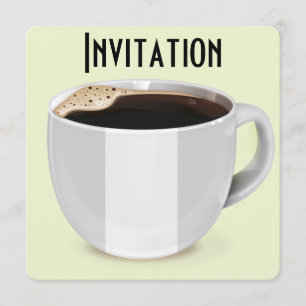 Vintage affisch för kaffereklam inbjudningar