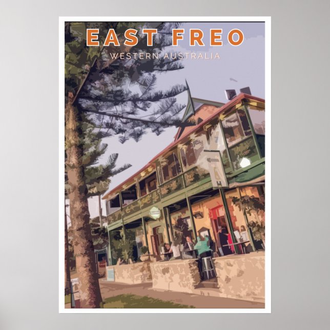 Vintage affisch - Fremantle, Westerna Australien (Framsidan)