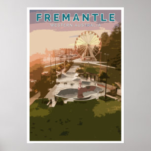 Vintage affisch - Fremantle, Westernare Australien