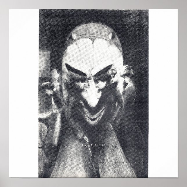 Vintage affisch Gossip (Framsidan)