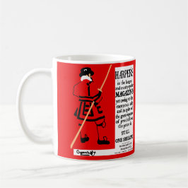 Vintage affisch Harper's Magazine Beefeater Kaffemugg