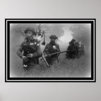 Vintage affisch i Skottland