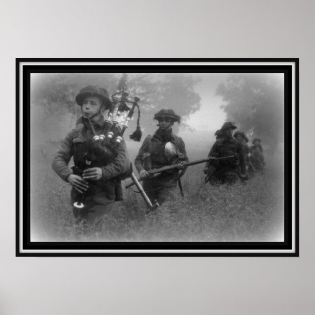 Vintage affisch i Skottland (Framsidan)