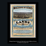 Vintage affisch Iowa/Nebraska Land Sale<br><div class="desc">Vintage affisch Iowa/Nebraska Land Sale</div>