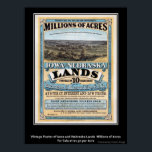 Vintage affisch Iowa/Nebraska Land Sale<br><div class="desc">Vintage affisch Iowa/Nebraska Land Sale</div>