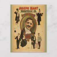 Vintage affisch - Joseph Hart Vaudeville Co - 1899