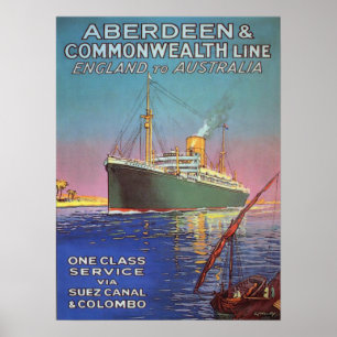 Vintage affisch med gammal sändnings fodrar