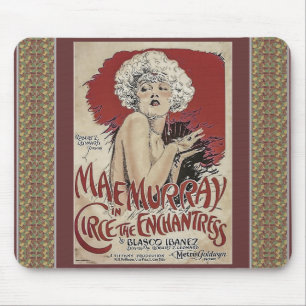 Vintage affisch-musknapp musmatta