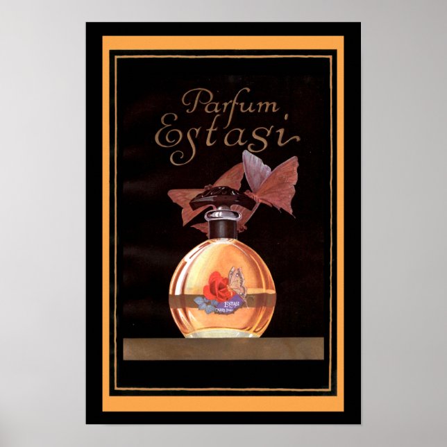 Vintage affisch - Parfum Estasi (Framsidan)