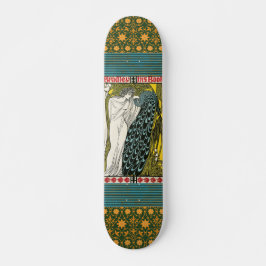 Vintage affisch:Peacock:Woman Skateboard