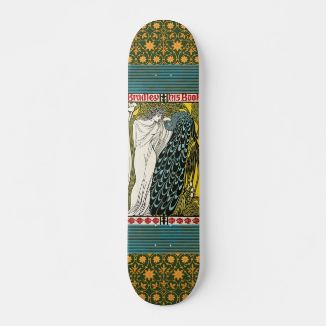 Vintage affisch:Peacock:Woman Skateboard (Framsida)