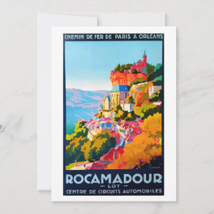 Vintage affisch - Rocamadour Julkort