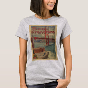 Vintage affisch San Francisco T Shirt